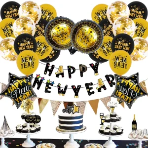 New Year Balloon Decoration Sets Holiday Party Balloons Party Decorations