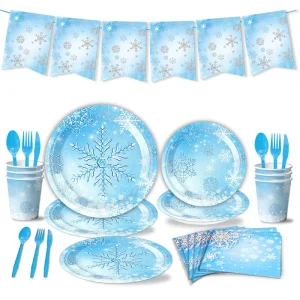 New Year Blue Snowflake Christmas Decorative Paper Box Set Children’s Birthday Gifts Party Valentine’s Thanksgiving Easter