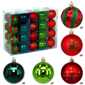 New Year Christmas Ball Decorations for Tree Party & Restaurant UV Printed by Manufacturer & Supplier
