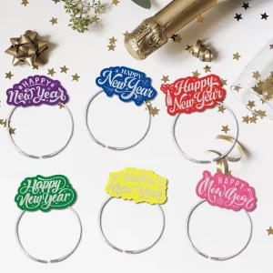 New Year Decoration Headband Happy New Year Photo Props Headband Paper Hat Party Supplies