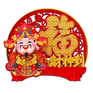 New Year Desktop Decorations Lights Cartoon Shake Head God Wealth Spring Festival Decoration Living Room Layout Supplies