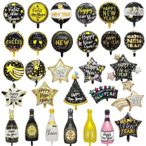 New Year Foil Balloons 18inch Balloon Decoration Balon Carnival New Year Party Supplies Balloon