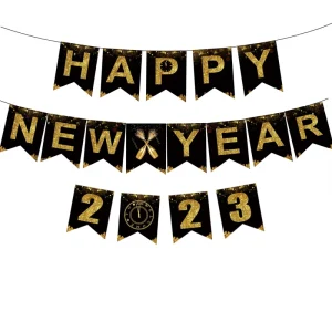 New Year Party Decoration Happy New Year Banner for Happy New Year Decoration