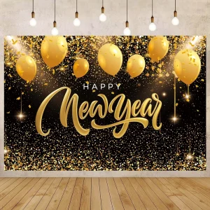 New Year Theme New Design Party Decorations Banner Hanging Cloth New Year Background Decoration