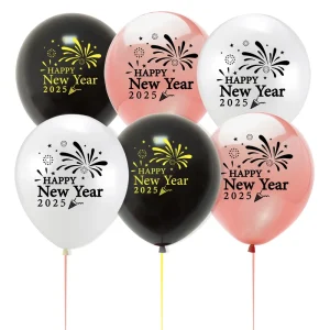 New Year Theme Party Decoration HappyNewYear New Year Rose Gold Balloon Set