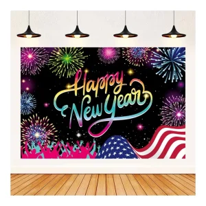 New Year Theme Party Decorations Wall Background Decoration Hanging Cloth Photography Props Home Wall Accessories