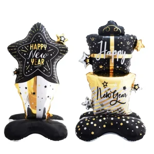 New Year-themed Foil Balloons Happy New Year Party Scene Decoration Balloon