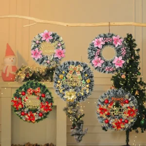 New style Christmas Decorations Wreaths Garlands Hotel Mall Ornaments Door Hangings Pine Festival Home Decor Christmas Favors