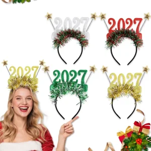 Nicro Price Star Tinsel Headband Photo Props Plastic Headwear Glasses Happy New Year Celebration Party Decoration