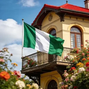 Nigeria Flag Polyester National Flag for Sports Events National Day Decor