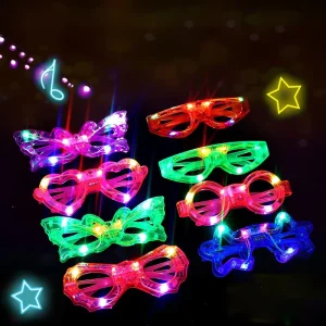 Night Concert Supplies LED Party Flashing Glasses Children Luminous Glasses With LED Lights Glow in the Dark Party