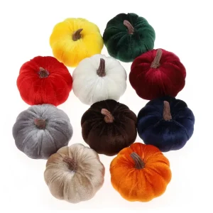 Non Toxic Plastic Mixed Artificial Pumpkins For Halloween Fall Wedding & Thanksgiving Fireplace And Party Decorations