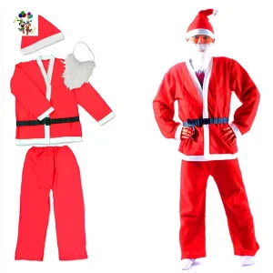 Non Woven Felt Xmas Party Mens Santa Christmas Costumes HPC 2437