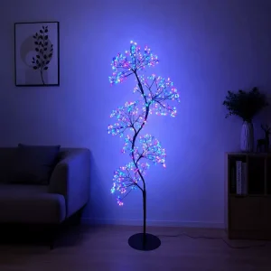 Nordic S Shaped LED Tree Floor Lamp Creative Curved Standing Light Decorative Branch Design Indoor Home Living Room Bedroom Lamp