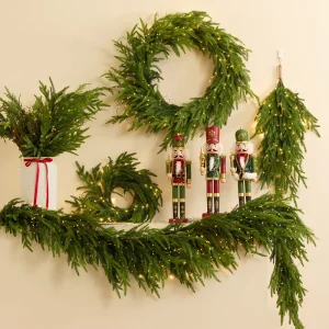 Norfolk Door Swags Wreath Pendant Handmade Garlands Branches Christmas Decorations for Seasonal Home Decor Party Xmas Supplies