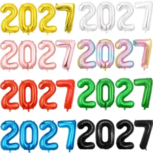 Number 16inch 32inch 40inch Foil Balloon Sets New Year Party Decoration Supplies Children’s Gifts Digital Foil Balloons