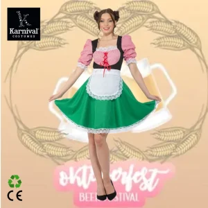 ODM Bavarian Hostess Traditional German Dress Choker Costume TV Movie Digital Printing for Halloween Party Carnival