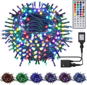 OEM Custom 98.5 Feet Smart Timer Multicolored Bulb Festival Garland for Halloween Commercial