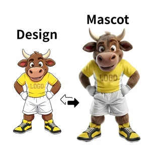 OEM Customized EVA Christmas Animal Mascot Costume With Walking Effect Custom Sizes & Colors Unisex Adult