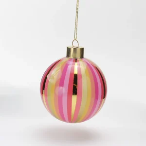 OEM ODM Handpainted Custom Logo Glass Christmas Tree Ball Ornament