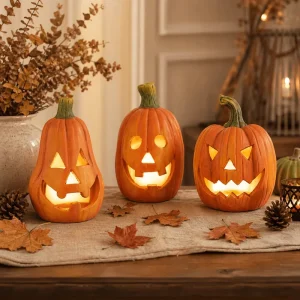 OEM ODM Terracotta Pumpkin Decoration Custom Clay Pumpkin Lantern for Halloween Seasonal Pumpkin Halloween Candle Holder