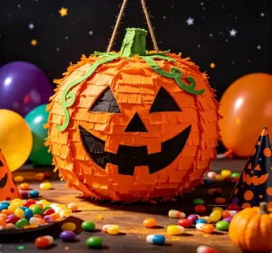Orange Pumpkin Shaped Pinata Halloween Celebration Prop Large Halloween Pumpkin Pinata Kids Party Candy Filling Toy