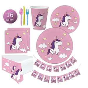 Organic Paper Tableware Disposable Cake Servers Cups Plates for Celebration with Waterproof Cover