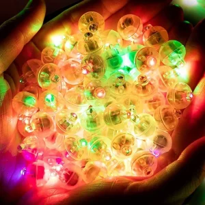 Original Factory Neon Party Supplies Wedding Birthday Decoration LED Mini Round Ornament Colorful Magical LED Light Ball