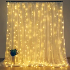 Other Festival Lights Multi Color LED Icicle Fairy String Light Curtain Christmas Wedding Home Window Party Decor Remote Control