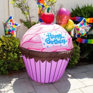 Other Party Decorations LED Birthday Items Inflatable Birthday Cake Party Supplies
