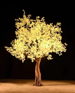 Outdoor 9ft Artificial Warm White Led Christmas Tree