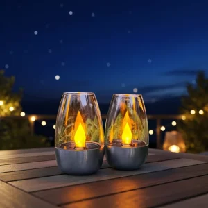 Outdoor ABS Waterproof Solar LED Camping Light IP44 2700K Soft Warm White Lithium Battery