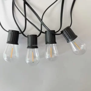 Outdoor Assembly E26/E27 10m 10-Socket S14 G45 LED Light String Waterproof Christmas Camping Garden Party Festival Decoration