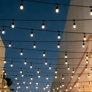 Outdoor Christmas LED Lights String RGB Decoration 15M 20M 50M S14 Bulbs E27 Festoon Light