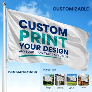 Outdoor Custom Design Polyester 3x5ft Any Logo Promotion Flags Banners with Logo Custom Print