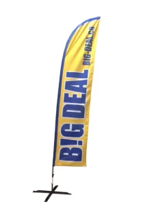 Outdoor Custom Logo Design Digital Printed Polyester Feather Flag Aluminium Flagpole Teardrop Flags Banners for Beach