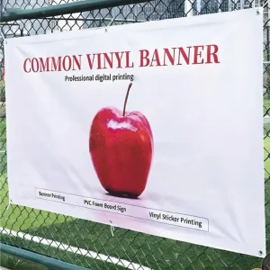 Outdoor Custom Promotional Advertising Banner Logo Hanging Large Vinyl Sign Full Color UV Printed Portable Banner Grommets
