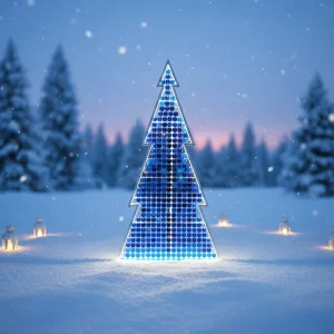 Outdoor Decoration 2D Christmas Motif Lights LED Unique Design Mall Christmas Tree