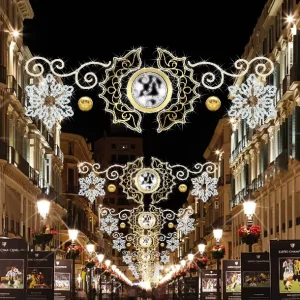 Outdoor Decorative Cross Street Motif Light Calles Large for Carnival Festival Motif Light Christmas Festival Street Decoration