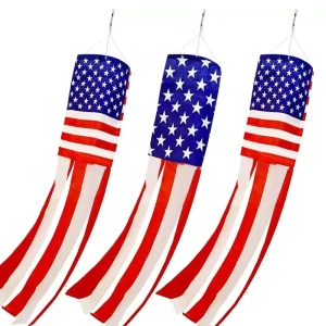 Outdoor Decorative Custom Wind Bag Flag Rainbow Christmas Banner Flag Hanging in Garden or Courtyard American Style Flag
