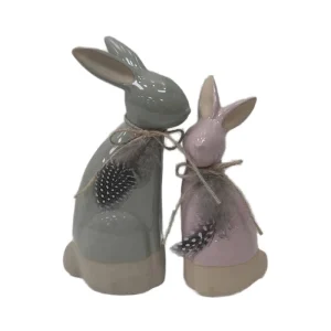 Outdoor Dining Table Set for Easter Children’s Party Decorations Featuring Ceramic Rabbit Easter Gifts Decorative