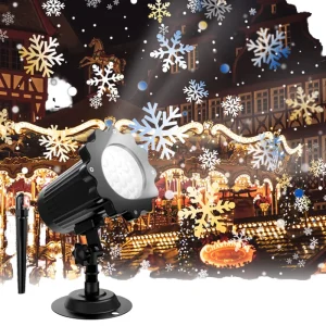 Outdoor Dynamic Stage Light Remote Control Starry Sky Laser Projection Waterproof Red Green Blue Light for Christmas Holidays
