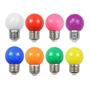 Outdoor Festive Birthday Party Wedding Christmas Decorative Lights Universal G45 Mini Atmosphere Colored Rgb Led Bulb Light