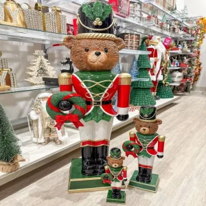 Outdoor Fiberglass Xmas Seasonal Decor Large Life Size 6ft Fiberglass Resin Christmas Nutcracker Christmas Decorations