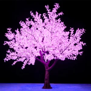 Outdoor Garden Landscape Tree Ornament Christmas Festival String Lamp 3m Plastic IP65 Artificial Large Ginkgo Light