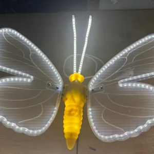Outdoor Garden Night Light Realistic Moving Butterfly Wings IP65 LED Motif Lights Wedding Decoration Seven Colors