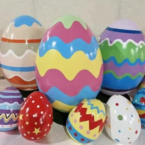 Outdoor Garden Park Large Giant Easter Egg Decoration for Easter Holiday Party Decorations