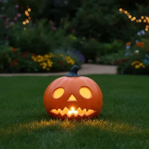 Outdoor Halloween Decorations LED Pumpkin Lights Skeleton Props HDPE Plastic Ornaments Lantern Customized Color Logo Fast