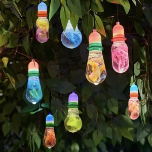 Outdoor Holiday Festival Decoration Pendant Lighting Colorful Christmas Waterproof LED RGB Hanging Bulb Lights