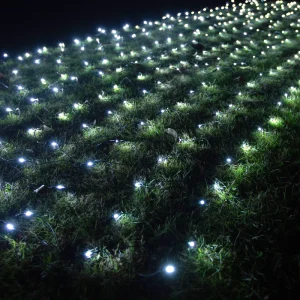 Outdoor IP44 Plastic Bush Mesh Fairy Twinkle Lights 360 LED 2700K Soft Warm White 10m Black Wire Decor